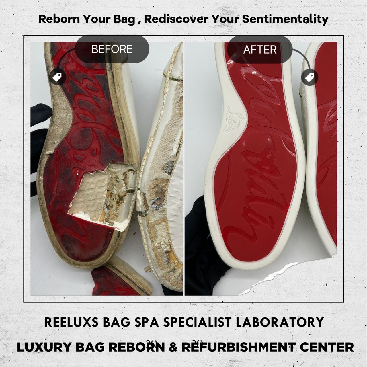 LOUIS VUITTON Shoe Repair Complete Sole Oxidation Replacement